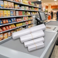 Transparante, voedselveilige, zachte, vochtbestendige LLDPE-stretchfolie voor supermarkten & promoties