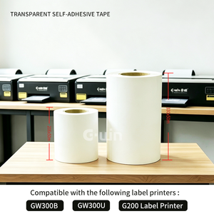 Printer <b>Printing</b> <b>Machinery</b> Materials Transparent Self-adhesive Stickers Roll Material for Label printer Use - Product Image 2