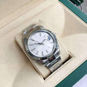 Montres de luxe pour femmes, acier inoxydable, résistantes à l'eau, analogiques, calendrier, mouvement mécanique automatique, boîtier argenté - Product Image 2