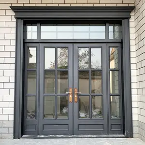 New Design Aluminium Customize Double Glass Entrance Door Entrance Security Door Bathroom Swing Doors