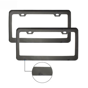 Marco de Matrícula con Patrón de Fibra de Carbono Estándar Estadounidense, Marco de Matrícula para Automóvil de 31*16cm, Gran Venta - Product Image 2