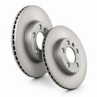 Disque de frein ventilé et revêtu OE # Rotor de frein anti-rouille à haute teneur en carbone 7L8615601D pour PORSCHE AUDI, look furtif pour véhicule