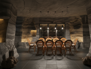 Ensemble de salle à manger moderne et élégant en rotin Java, table et chaises confortables tissées à la main, meubles durables de haute qualité pour villa et hôtel - Product Image 5