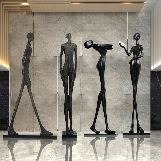 JYLIGHTING Modern Standing Human Sculpture Floor Lamp Abstract High End Led Floor Lamps 3D for Indoors Home Corner Office Mall