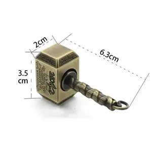 Novacross Metal <span class=keywords><strong>Thor</strong></span>'s Battle Hammer Fidget Spinner Juguetes Antiestrés Alivio <span class=keywords><strong>de</strong></span> la Ansiedad Spinner <span class=keywords><strong>de</strong></span> Mano y Dedo Llavero Juguete Fidget - Product Image 6