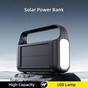 신제품 <span class=keywords><strong>2026</strong></span> 태양광 보조배터리 20000mAh 50000mAh LED 램프 조명 및 내장 케이블 포함, 아웃도어 여행용 - Product Image 3