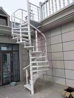 Escalier extérieur antidérapant à colonne centrale |   Escaliers en spirale résistants aux intempéries pour usage extérieur