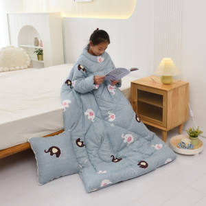 Manta de Invierno Gruesa y Cálida de Alta Calidad, Sublimada, con Mangas, para Niños - Product Image 1