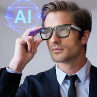 Lunettes Intelligentes IA avec Caméra pour la Reconnaissance Photo et Vidéo, et Dialogue Interactif IA