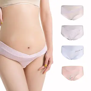 Wholesale Custom unterhose Women Under The Bump Maternity Panties Pregnancy Underwear