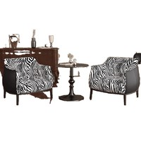 Nouveau canapé simple rétro, chaise de loisirs légère de style hôtelier français, table de réception et de négociation antique, combinaison métallique