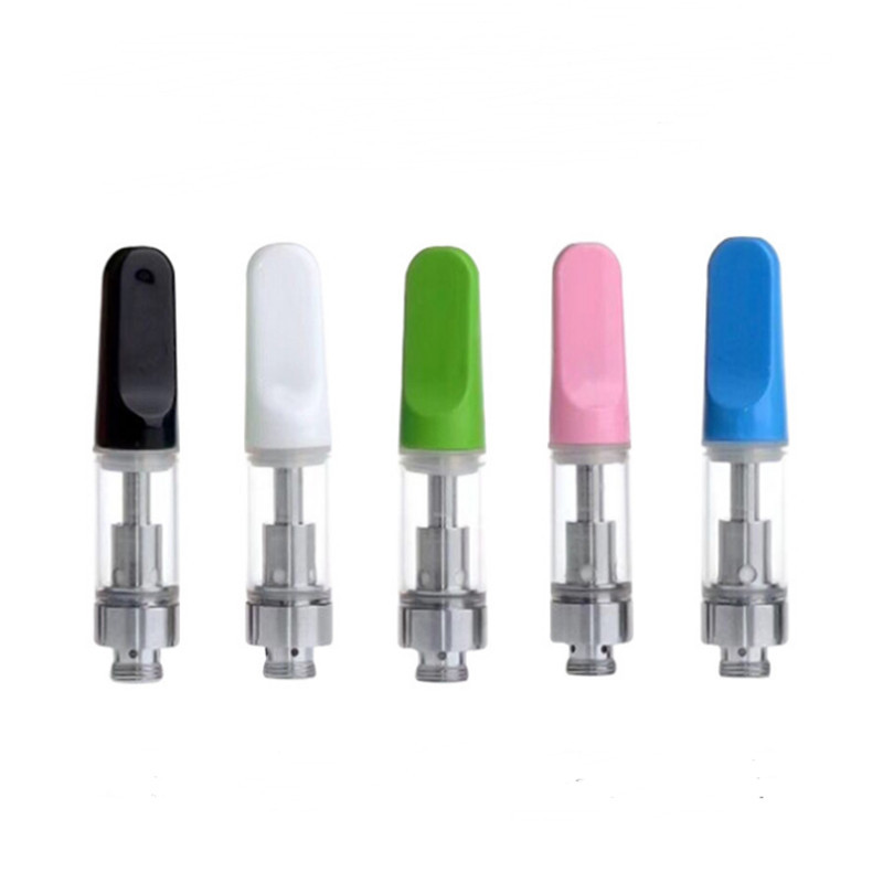 Wholesale custom logo factory wholesale 0.5ml vape cartridge ceramic tips cbd cartridge 510 cartridge canister