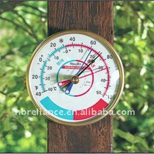 Термометр с биметаллическим циферблатом для теплиц, золотистый, серебристый, минимум 5 дюймов - Product Image 3