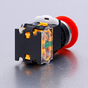 Interruptor <span class=keywords><strong>de</strong></span> Botón <span class=keywords><strong>de</strong></span> Parada <span class=keywords><strong>de</strong></span> <span class=keywords><strong>Emergencia</strong></span> con Rango <span class=keywords><strong>de</strong></span> Voltaje <span class=keywords><strong>de</strong></span> CC24V a CA660V, Tipo <span class=keywords><strong>de</strong></span> Operación 1NC, Interruptor <span class=keywords><strong>de</strong></span> Botón <span class=keywords><strong>de</strong></span> Plástico - Product Image 6