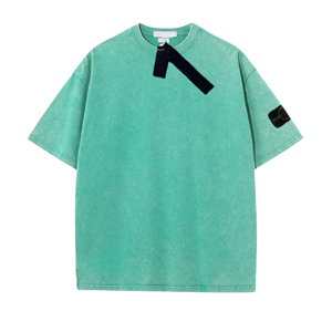 <b>Dropshipping</b> High Quality Casual 100% Cotton Jersey Washed Vintage Stone Hip-Hop Street Fashion Island Short Sleeve Oversized - Product Image 6