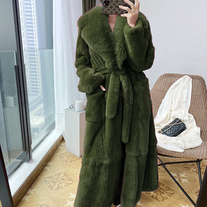 New Women's Mid-Length Coat - Elegant, Loose-Fit, Plus Size Faux <b>Fur</b> Fashion - Product Image 3