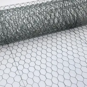 Rede de arame galvanizada hexagonal revestida de PVC, rede de arame galvanizado por imersão a quente de alta qualidade