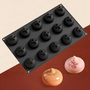 Molde de Silicona Antiadherente con 15 Cavidades en Forma de Lágrima para Mousse Francesa, Pastel Chiffon y Postres de Chocolate DIY al por Mayor - Product Image 5