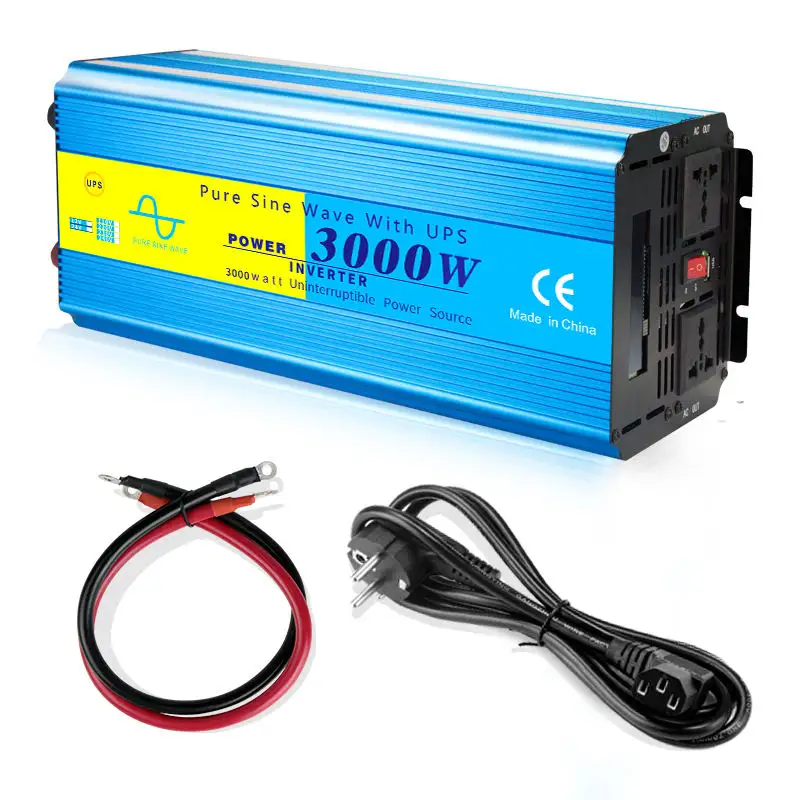 In Stock Inverter 12 V To 220v Pure Sine Wave 1600w 2200w 3000w Inverter Pure Sine Wave Ups Converters Inverter 12 To 220