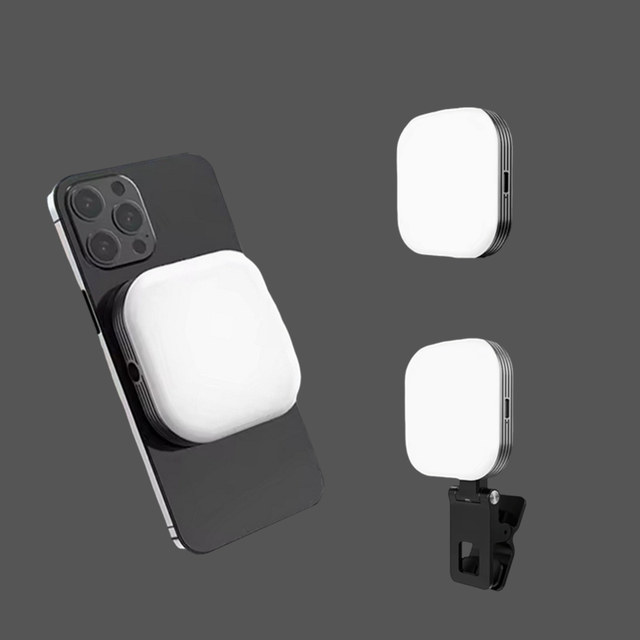 Portable Magnetic Suction Mini Phone with Adjustable Fill Light for Night Selfies, Camping Lighting, Live Streaming Fill Light