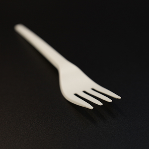 Fourchette jetable compostable certifiée CPLA, couverts écologiques biodégradables, fourchettes en plastique jetables - Product Image 4