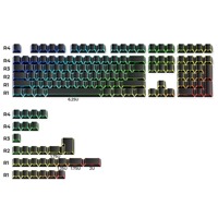 Reflected Light with sharp Angles, Translucent Original PBT Keycaps for Custom Mechanical Magnetic Switch Keyboards