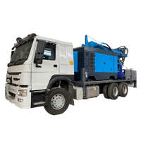 Foreuse hydraulique montée sur camion pour puits d'eau, machine de forage de puits de 280 m avec flèche télescopique 6x4 pour l'exploitation minière