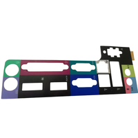 Autocollants en PET/PVC/PC de différents types, colorés, sérigraphiés, perforés et à surface convexe, avec plaques signalétiques résistantes aux rayures