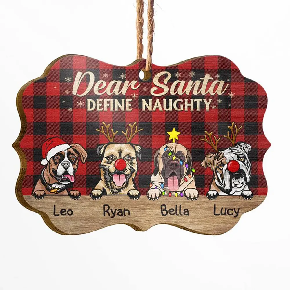 Dropshipping & FBA & POD ornamento di natale personalizzato qualsiasi forma albero di natale in legno appeso Pet Memorial regalo di natale 2022