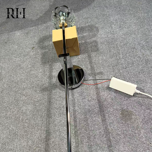 Lampadario Rotondo RHMAKER in Vetro Trasparente e Metallo, Stile Nord Americano, con Sorgente Luminosa Regolabile, per <span class=keywords><strong>Arredamento</strong></span> Casa - Product Image 5