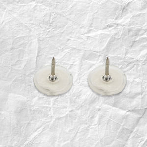 Haute qualité forme ronde Transparent 12mm Badge broche arrière adhésif en plastique broche papillon embrayage ensemble - Product Image 6