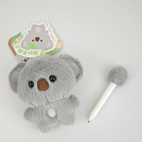 Stylo neutre en peluche Koala Airongle avec rembourrage en coton PP pour les 8 ans et plus et les 14 ans et plus, emballage en boîte unisexe, charme étudiant