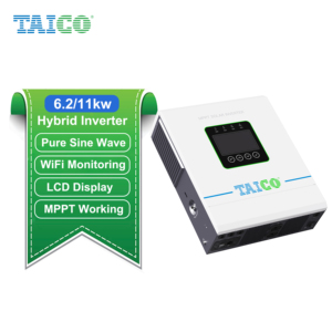 Convertisseur solaire hors réseau TAICO MPPT intégré 48V 6kw 6.2KW Convertisseur hors réseau Connexion parallèle Convertisseur solaire - Product Image 6