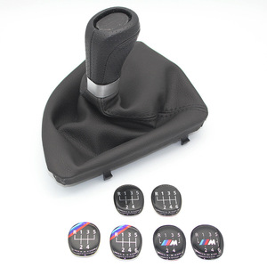 BMW Car Shift Knob Leather Dust Cover <b>Kit</b> Black Ergonomic Gear Stick Accessory for E81 E82 <b>Models</b> - Product Image 5