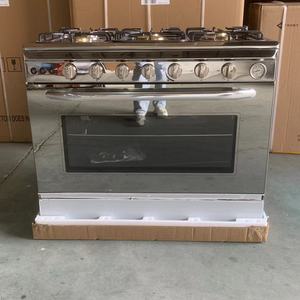 <span class=keywords><strong>Estufa</strong></span> de <span class=keywords><strong>Gas</strong></span> Independiente de 6 Quemadores con Horno Eléctrico de Convección, Cocina de Acero Inoxidable con Parrilla <span class=keywords><strong>y</strong></span> Cajón para Hornear - Product Image 2