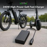 Chargeur rapide GaN haute puissance 240W, personnalisé 24V 48V 60A 2A 3A 5A, chargeur de vélo électrique, chargeur de scooter, chargeur de batterie lithium 29.4V 54.6V 67.2V