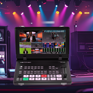 Commutateur vidéo HD 5 canaux Movmagic, commutateur de production en direct multi-caméras avec contrôle PTZ et boutons fonctionnels pour le streaming - Product Image 1