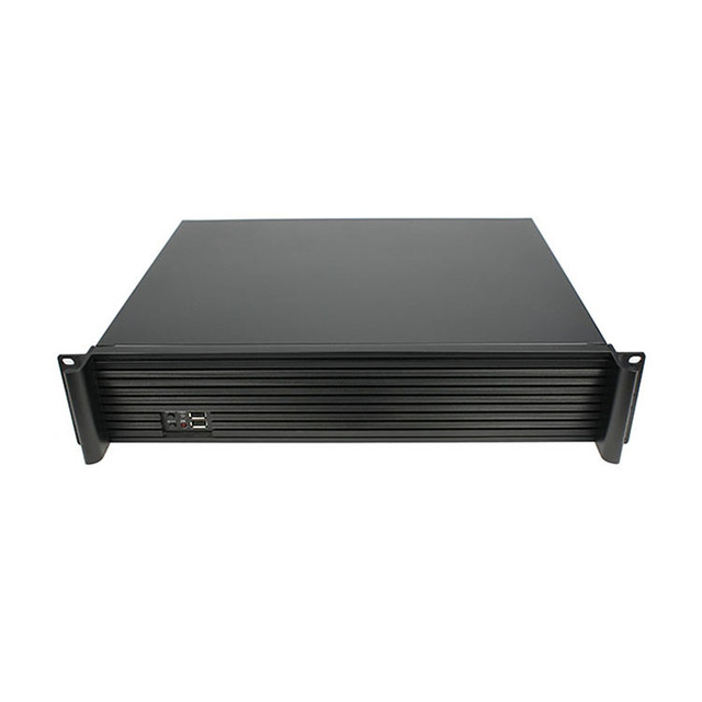 New Arrivals 2U Rackmount Server Chassis Industrial ATX Steel & Aluminum Alloy with 4 Expansion Slots and Fan in Stock