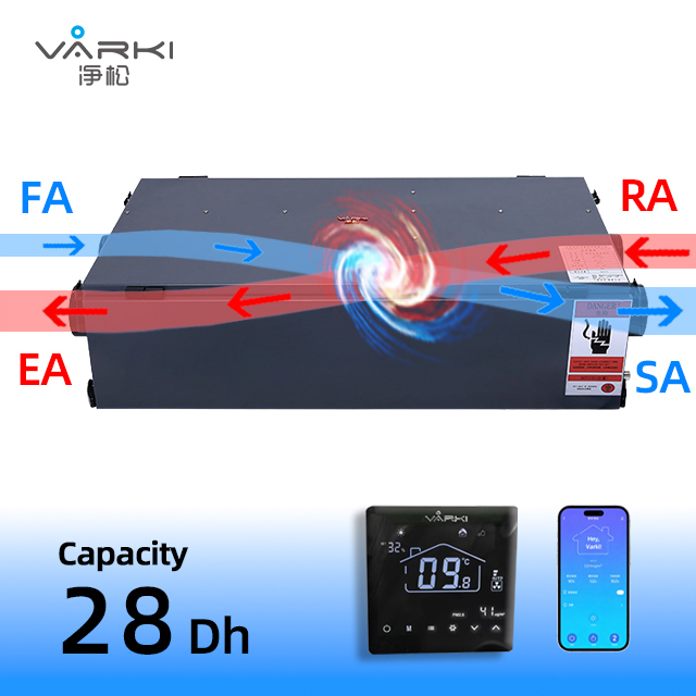 28L/D Factory Direct Sales Dehumidifier with Air Purifier Home High-Efficiency Energy Recovery Fresh Air Dehumidifier
