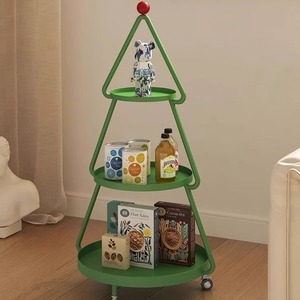 Custom Cross-border Stone <strong>Christmas</strong> <strong>Tree</strong> Living Room Sofa Side <strong>Table</strong> Simple Movable Three-layer Storage Rack Bedroom Made China - Product Image 3