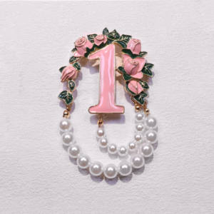 Regalo per Gruppo Sociale Universitario - Gioiello in Smalto Rosa 1908 - Distintivo di Amicizia Associazione <span class=keywords><strong>Sorelle</strong></span> Greche - Spilla Numerata da 1 a 20 - Product Image 2