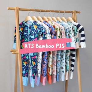 Vêtements pour nouveau-nés, pyjamas en bambou pour bébé, imprimé de personnages, combinaison de sommeil pour enfants, <span class=keywords><strong>pyjama</strong></span> zippé pour tout-petits, vêtements pour bébé, combinaison en bambou - Product Image 2