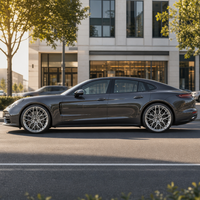 Jantes forgées sur mesure 21 22 pouces compatibles avec Panamera 971 5x112, concaves profondes, finition argent brossé