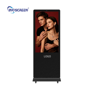 INGSCREEN 55 بوصة لافتات رقمية قائمة إعلانات كشك أفقي عرض أرضي كشك قائم - Product Image 1