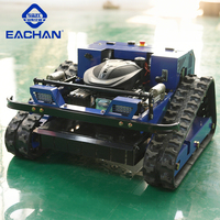 Cortadora de Césped con Orugas de Goma de Operación Sencilla, con Certificación CE y EPA, para Trabajos en el Jardín, con Control Remoto, para Campos de Golf, Robot Cortacésped Automático