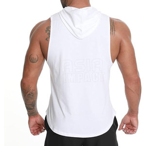 <b>Sleeveless</b> Streetwear <b>Hoodies</b> New Fashionable <b>Hoodies</b> Quick Dry Casual Wear Men Gym <b>Hoodies</b> - Product Image 4