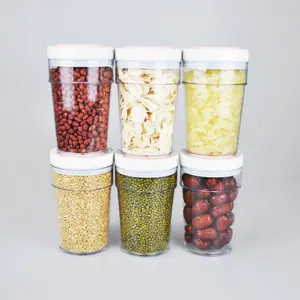 Scatola ermetica riutilizzabile per frutta e caffè sottovuoto rettangolo rotondo sottovuoto contenitore per alimenti contenitori per alimenti scatole per alimenti
