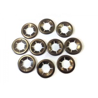 M3 m4 m5 m6 acier inoxydable/acier à ressort noir intérieur étoile clips rondelle prune pince de retenue starlock rondelle pour arbre