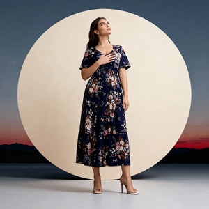 Robe Abaya en Polyester Personnalisée de Haute Qualité pour Femmes Musulmanes Tissu de Haute Qualité Vêtement Élégant pour Occasions Spéciales - Product Image 2