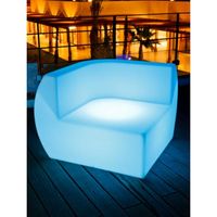Fauteuil Gonflable LED RGB Rechargeable – Mobilier Lumineux Modulaire Moderne Écologique pour Événements Extérieurs, Jardin, Patio, Bar à Domicile